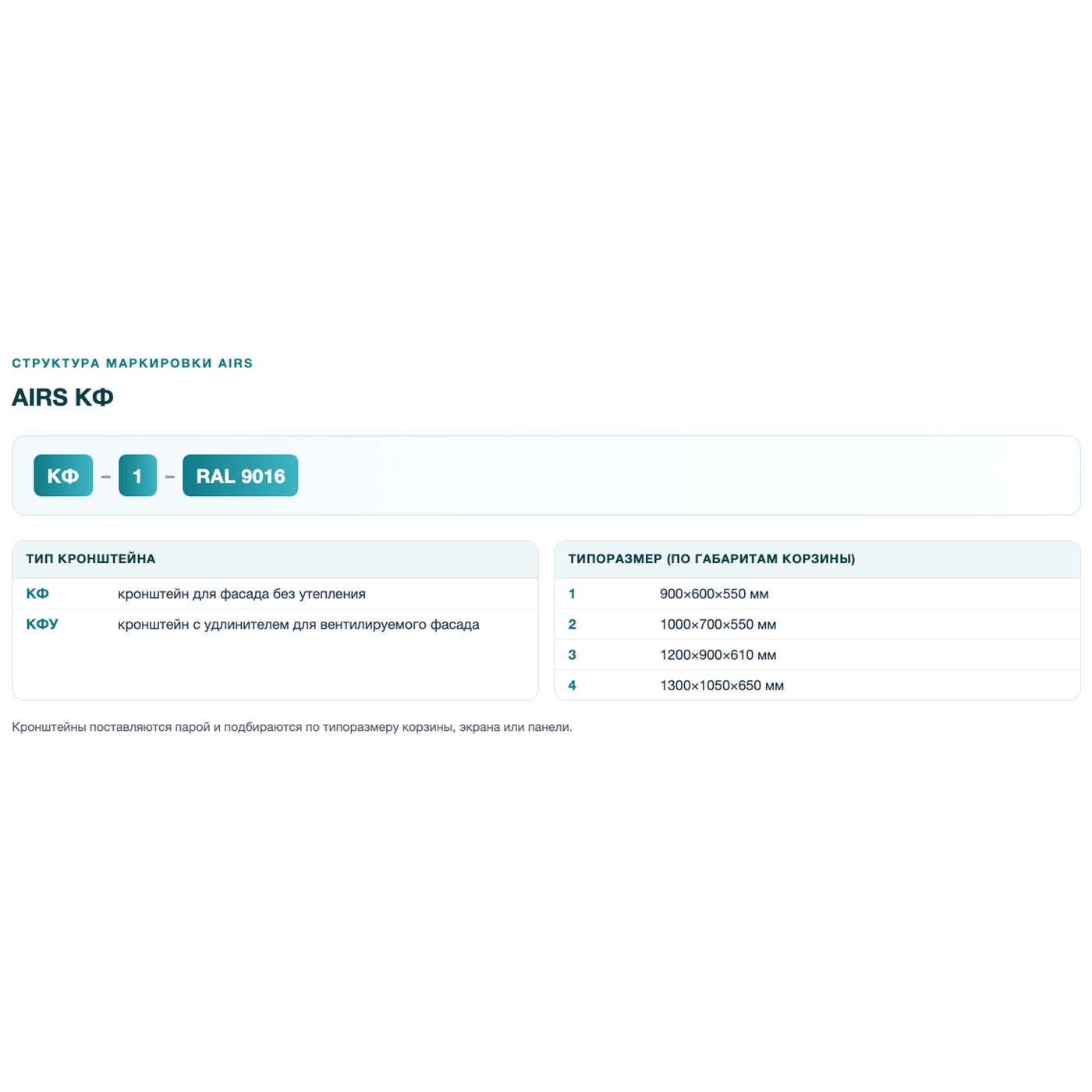 Крепление для кондиционера AIRS кронштейн КФ