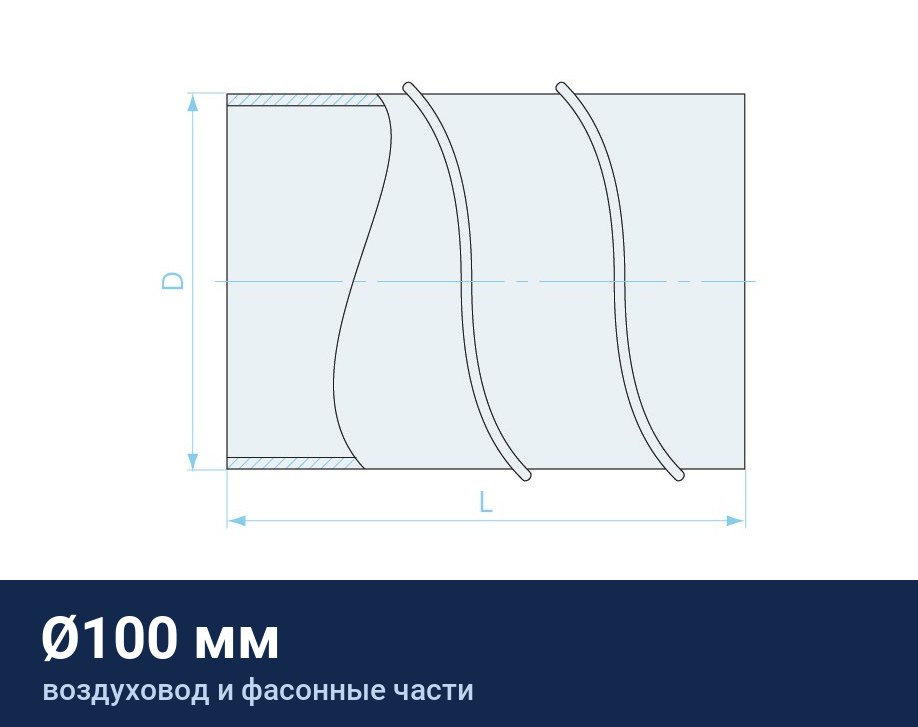 Воздуховод Ø100 мм