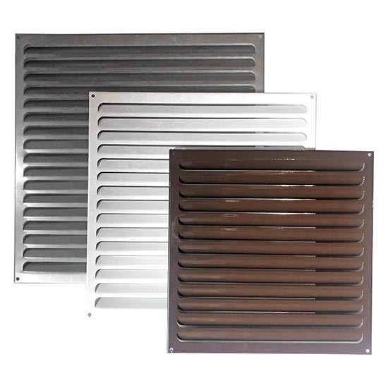 Решетка металлическая накладная РМ 250*250 оцинкованная
