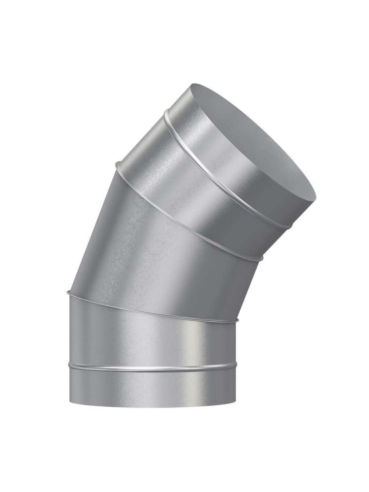 Отвод OTG D200 45° оцинкованная сталь ERA PRO