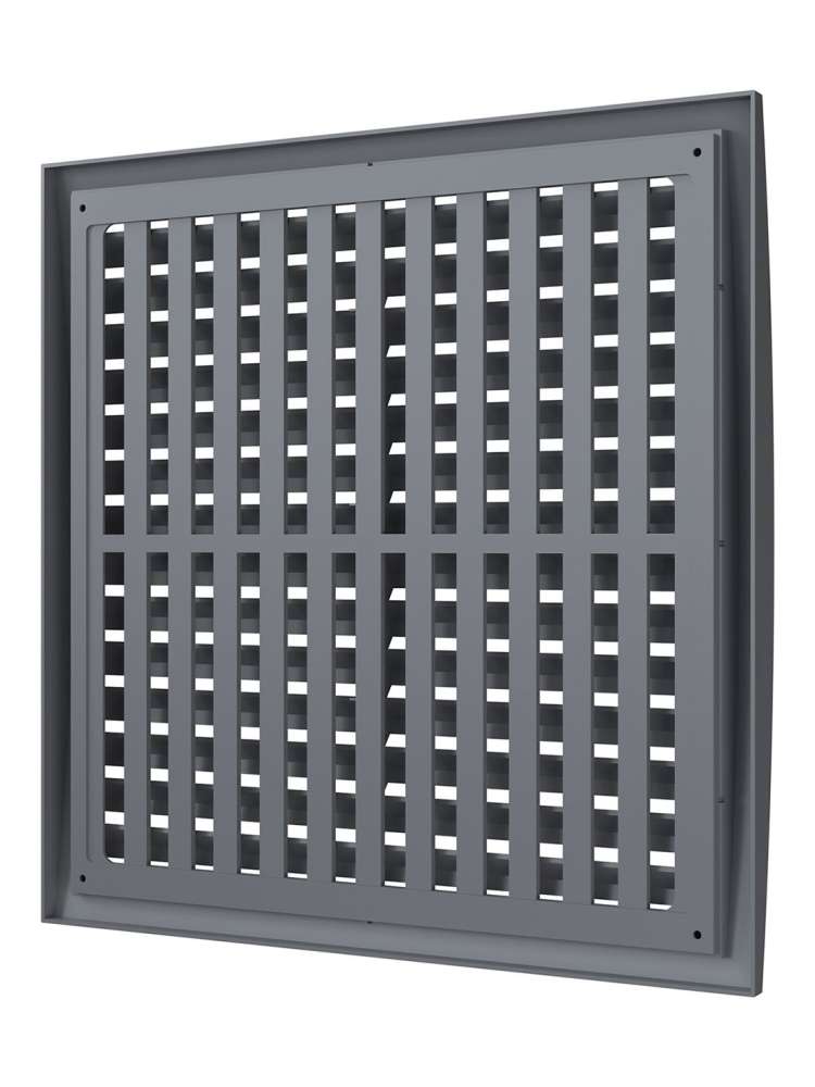 Решетка вентиляционная РРПН разъемная регулируемая 350х350 ASA Gray ERA STREETLINE