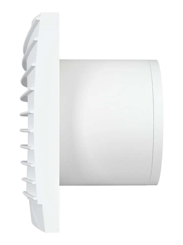 Вентилятор накладной SILENT D100 обратный клапан Matt white DICITI