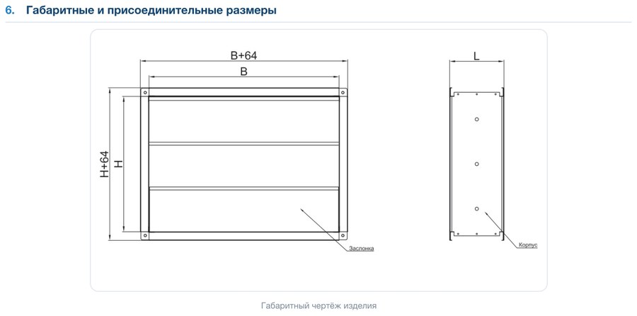 Клапан обратный оцинкованный КОл-ОЦ (лепестковый)