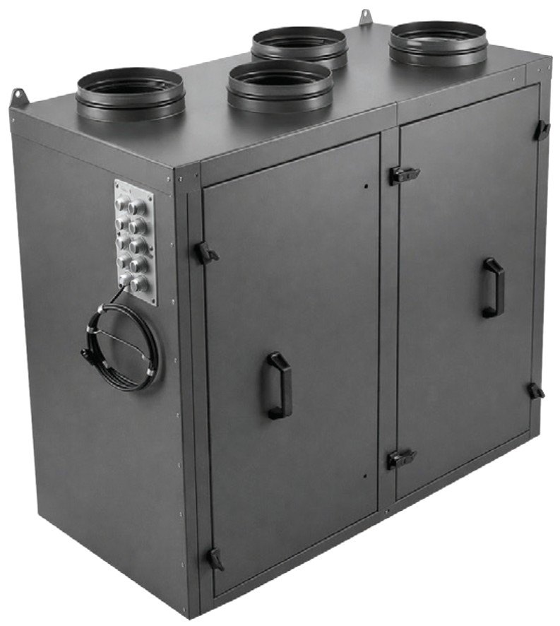 Приточно-вытяжная установка с роторным рекуператором RWN-RR-5500(50c)-ЕС(B500)-НЕ13,5-Vertical(N)