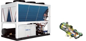 Винтовой чиллер Haier CI0320PANF с воздушным охлаждением, ведущий модуль
