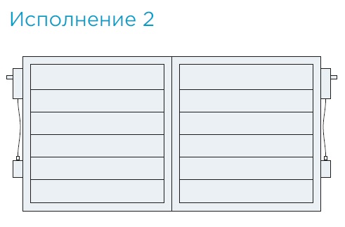 Габаритные размеры и схема — Заслонка утепленная SVA-G/T